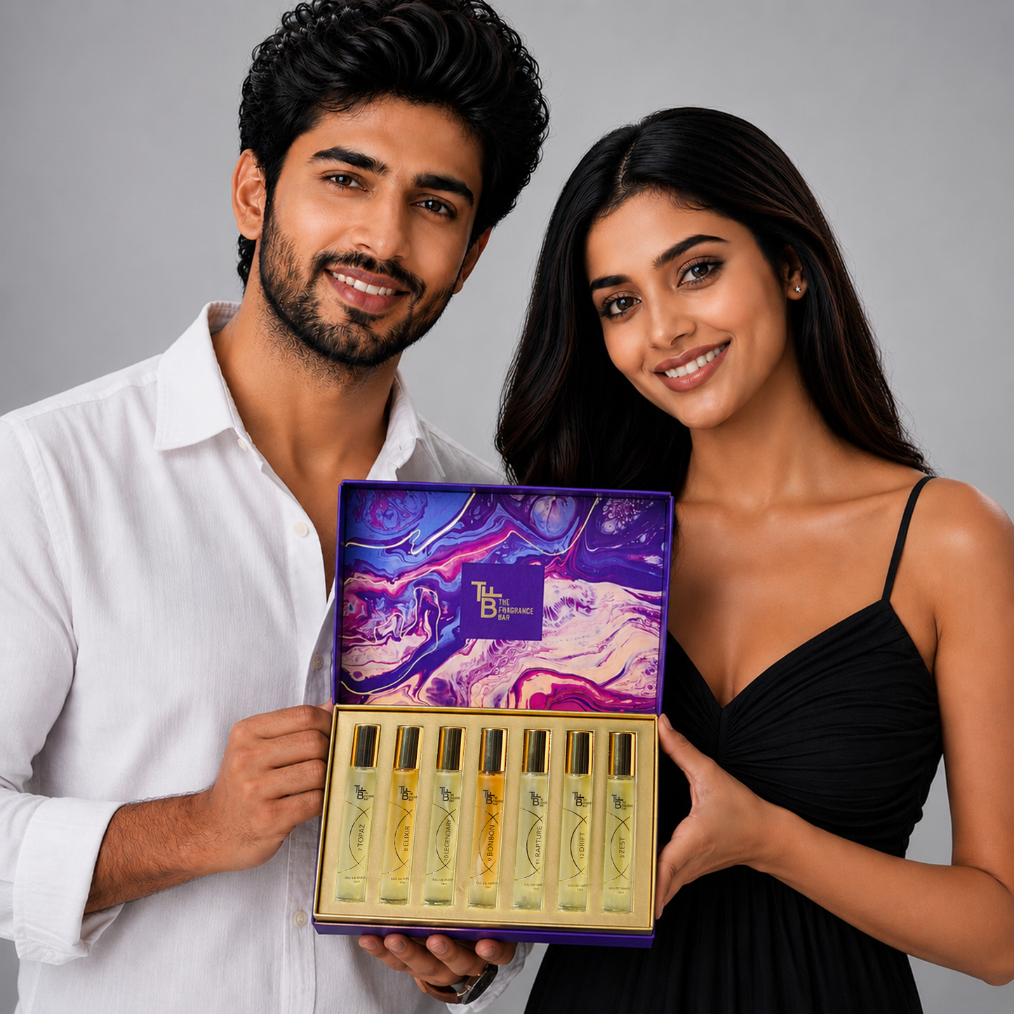 The Fragrance Bar - Gift Box Purple | 7x10 ml