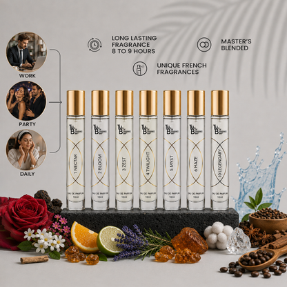 The Fragrance Bar - Gift Box Purple | 7x10 ml